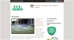 Desktop Screenshot of ccssprinkler.com